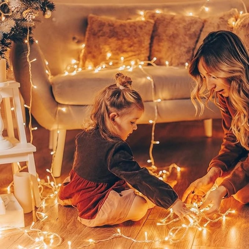 Đèn Led Giáng Sinh Dây Đèn Cổ Tích Ngoài Trời Cho Cây Tiệc Ngày Lễ Ramadan