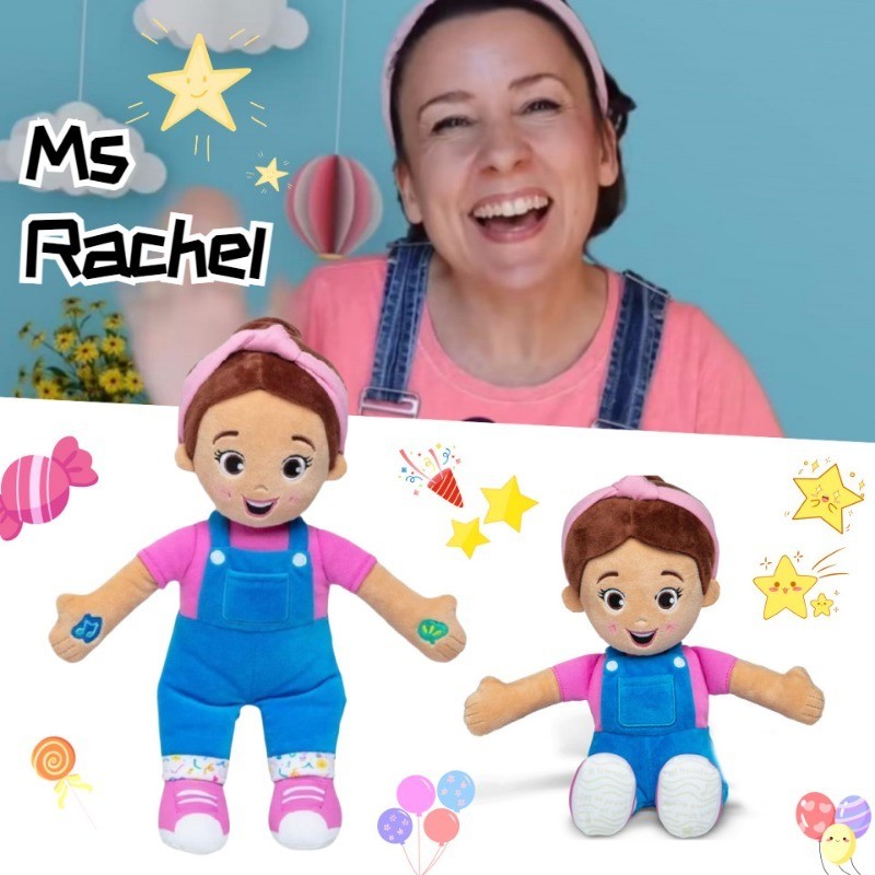 Kawaii Ms Rachel Đồ Chơi Sang Trọng Sáng Tạo Ms Rachel Búp Bê Sang Trọng Có Thể Tạo Âm Thanh Vui Nhộn Hát Rachel Cotton Búp Bê Mềm Mại Cho Bé Đồ Chơi Làm Dịu Trẻ Em Giảng Dạy Búp Bê Trẻ Em Quà Tặng Giáng Sinh