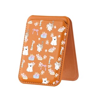 Ví họa tiết động vật dễ thương cho iPhone 16 15 14 13 12 11 Pro Max Plus Thẻ da Giá đỡ điện thoại cho vỏ bỏ túi