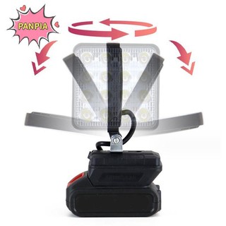 Pnpia Cho 18V Li-ion LED Đèn Làm Việc 3 / 4 Inch Đèn Pin Di Động Khẩn Cấp Lũ Cắm Trại Ánh Sáng Boutique