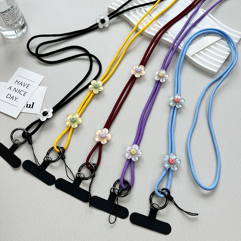 Hoa Thời Trang Chống Mất Đeo Ngang Điện Thoại Di Động Dây Đeo Cổ Tay Nylon Dây Đa Năng Cho Điện Thoại Thông Minh