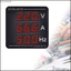 Yjcnelcr LED Vôn kế Ampe kế Đồng hồ đo tần số Đồng hồ vạn năng kỹ thuật số Hiển thị dòng điện áp