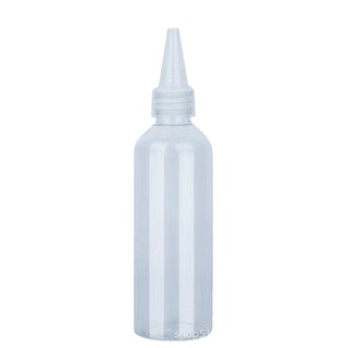 30 50 100ml chai nhựa trong suốt chai nhọn bóp chai lỏng nhũ tương sắc tố màu chai đóng gói