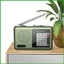 Đài phát thanh sóng ngắn AM/FM di động sạc lại, nghe thời tiết, âm thanh rõ