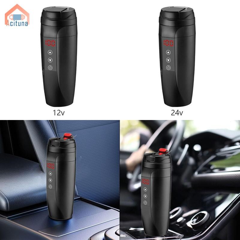 Ấm đun nước du lịch Acutuna 0.4L 90W 21x7cm có nắp kín chắc chắn thông minh có thể điều chỉnh nhiệt độ Cốc trà cà phê