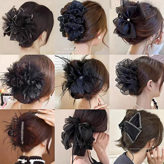 Kẹp lông vũ cao cấp 2026 Kẹp cá mập lớn sáng bóng mới