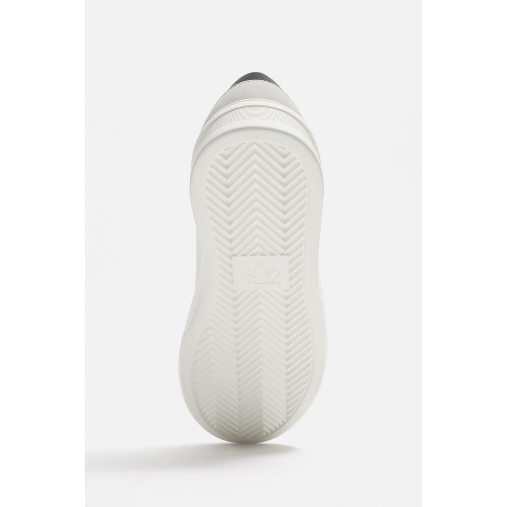 [Rẻ vô địch] Giày sneaker Zara chính hãng White Platform - Dáng đế dày Trắng phối màu