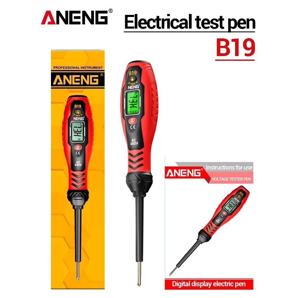 Bút kiểm tra điện áp NATURALHM, Máy dò điện áp hiển thị kỹ thuật số báo động Buzzer, Máy kiểm tra tuốc nơ vít có độ chính xác cao 30-1000V không tiếp xúc