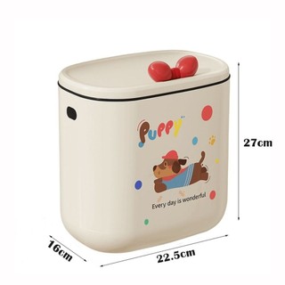 SWEETASHAHEARTS Thùng rác thải, Thùng rác nhà bếp dung tích lớn treo tường, Ống dài chất lượng cao Thiết kế tiện dụng Chất thải thực phẩm Nhà vệ sinh Dụng cụ vệ sinh gia đình
