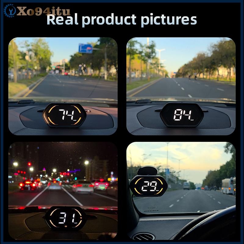 XOITU USB Xe HUD Hiển Thị Đồng Hồ Tốc Độ Kỹ Thuật Số GPS Đồng Hồ Đo Tốc Độ KMH MPH Dispaly Cho Xe Tải Xe Máy Phụ Kiện Phụ Kiện Ô Tô VN