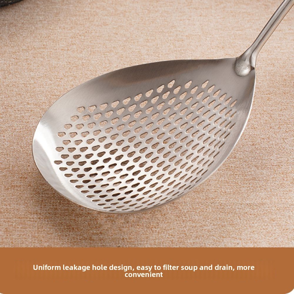 Muỗng lọc thực phẩm JIGK, Muỗng lọc nước cỡ lớn chịu nhiệt, Thép không gỉ bền bỉ Dễ dàng thoát nước Lẩu Muỗng sử dụng trong nhà bếp