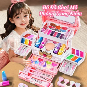 Đồ Chơi Cốp Trang Điểm Cho Bé，Bộ Đồ Chơi Mô Phỏng Trang Điểm， an toàn cho bé thỏa thích sáng tạo