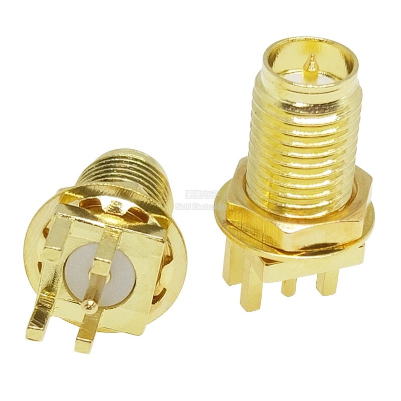 SMA-KE Mở Rộng 11MM Chủ Đề Tích Cực Chân Lập Dị 1.6 RF Ghế Bên Ngoài Vít Lỗ Bên Trong Pin Bên Trong Đầu Nối Đồng Trục