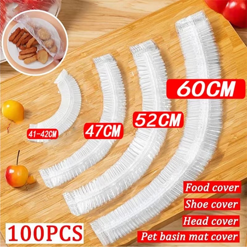 100 Chiếc Bao Đựng Thực Phẩm Đàn Hồi Dùng Một Lần Không Chứa BPA Bọc Nhà Bếp 42cm 52cm Phù Hợp Cho Trái Cây Bảo Quản Rau Củ Vi Sóng Sử Dụng Lý Tưởng Cho Mùa Xuân Dã Ngoại Chuẩn Bị