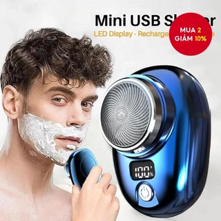 Máy cạo râu điện Mini cầm tay USB Máy cạo râu điện có thể sạc lại cho nam không dây chống nước bỏ túi Dao cạo râu cho gia đình Ô tô du lịch