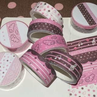 Băng trang trí RISEDOT, Băng dán dâu tây đôi cánh thiên thần, Băng DIY ngôi sao Kawaii