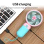 Quạt mini cầm tay, quạt tích điện để bàn Hiterry liên tục 4 tiếng pin khỏe