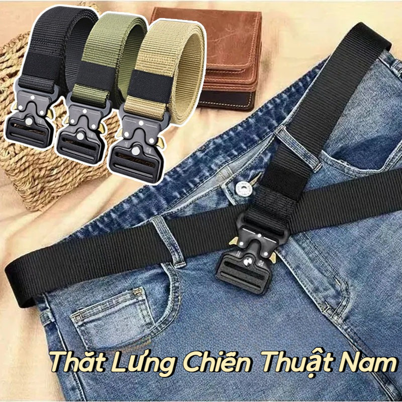 Thắt Lưng Nam, Thắt Lưng Nylon Vải Bền, Phù Hợp Cho Phòng Tập Thể Dục / Đi Bộ Đường Dài