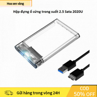 【24H】HDD Box Trong Suốt 2.5" USB 3.0 – Gắn Được Ổ 2TB, Cổng SATA III, Vỏ Cứng Nắp Trượt, Dễ Dàng Lắp Ráp