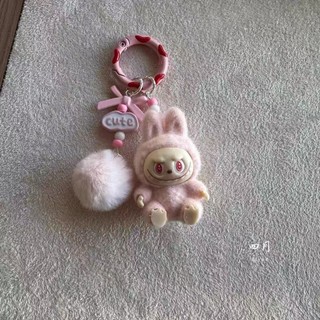 Dễ Thương Mini Dễ Thương Viên Ngồi Đổ Xô Cặp Đôi Xe Móc Khóa Trang Trí Mặt Dây Chuyền Điện Thoại Di Động Dây Xích
