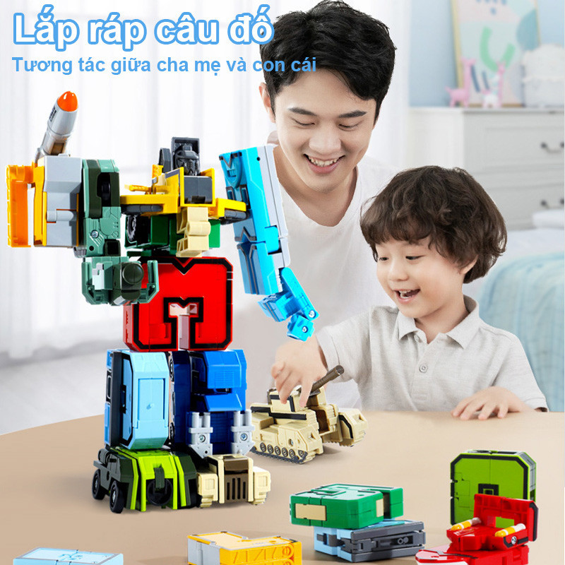 Đồ Chơi Robot Biến Hình 3D Số, Bộ Chữ Số Biến Hình, Đồ Chơi Sáng Tạo, Quà Tặng Sinh Nhật, An Toàn Không Hại