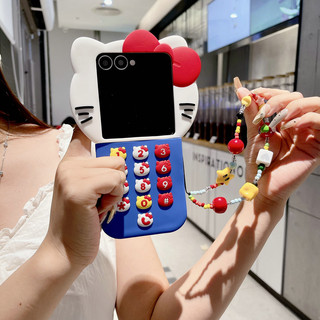 Ốp Điện Thoại Gấp Cho Samsung Galaxy Z Flip7 Flip6 Flip5 Flip4 Flip3 Điện Thoại Silicon KT Vòng Tay Cứng tpu Vỏ Điện Thoại
