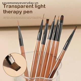 [savemoneyeveryday] Thiết kế móng tay Bút nghệ thuật Bàn chải vẽ tranh Uv Gel mở rộng Vẽ bút khắc Diy Dụng cụ làm móng tay Bàn chải móng tay [vn]