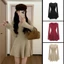 Đầm váy len nữ thiết kế cổ V cách điệu hottrend gợi cảm chất liệu len co giãn mềm mịn (FREESHIP) XIMIMI SP376