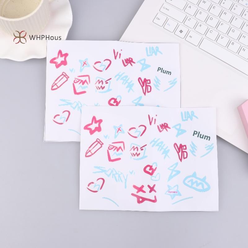 < WHPHous-t > 2 Miếng Dán Arcane Jinx Anime Cửa Sổ Ô Tô Laptop Miếng Dán Hoạt Hình Mũ Bảo Hiểm Decal Trang Trí Nhãn Dán Chống Thấm Nước