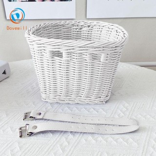 Dovewill Kid's Giỏ Xe Đạp Phía Trước Giả Mây Chắc Chắn, Hỗ Trợ Cân Bằng Xe Ba Bánh
