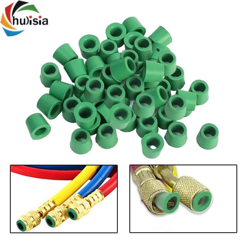 chulisia 50x Ống sạc điều hòa không khí Vòng đệm cao su 8mmx9mm để làm lạnh