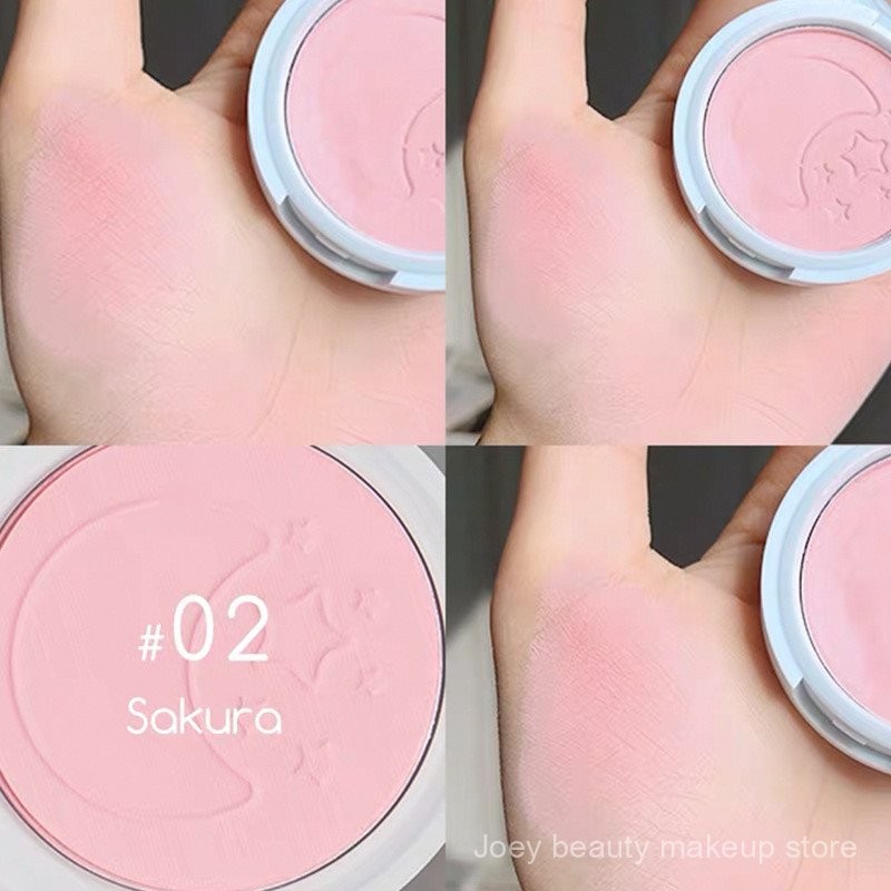 JILLL LEEN Blush mờ chống thấm nước má hồng tím làm sáng tinh tế SWWM