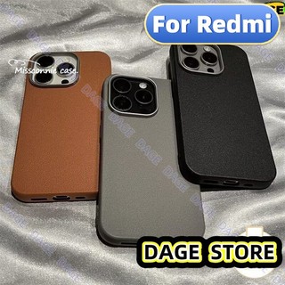 Dành Cho Redmi 12 13 9 10 13C 10A A3 14C 9T 12C 10C 9C NFC 9A A1 A2 Note 10 13 12 9 11s 11 8 10s Pro POCO M3 X5 M6 X6Pro C75 C61 Cảm Giác Da Màu Trơn Đơn Giản Ốp họa tiết da sang trọng