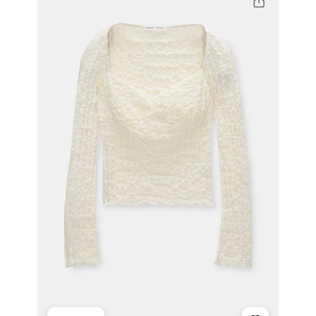 ÁO DÀI TAY NHĂN PULL&BEAR 3245/306
