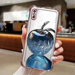 Thích hợp cho iPhone XS Max Vỏ điện thoại Apple Crystal Design Simple Novel Chất liệu TPU trong suốt Giá cả phải chăng Chống sốc Chống trượt Chống vân tay bền