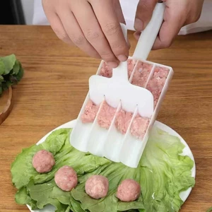 Khuôn Làm Thịt Viên 3 Ngăn Chống Dính Kèm Muỗng Chia Tiện Lợi