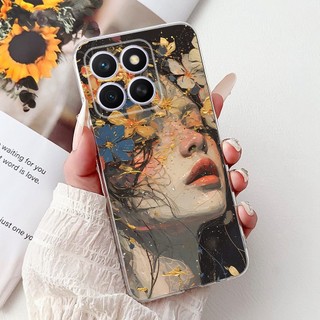 Ốp Chống Sốc Cho Honor X8c Ốp Lưng ABR-LX1 ABR-LX2 ABR-LX3 Vỏ Điện Thoại Sang Trọng Drgon Cá Chép Phim Hoạt Hình Cho HonorX8c Ốp Lưng
