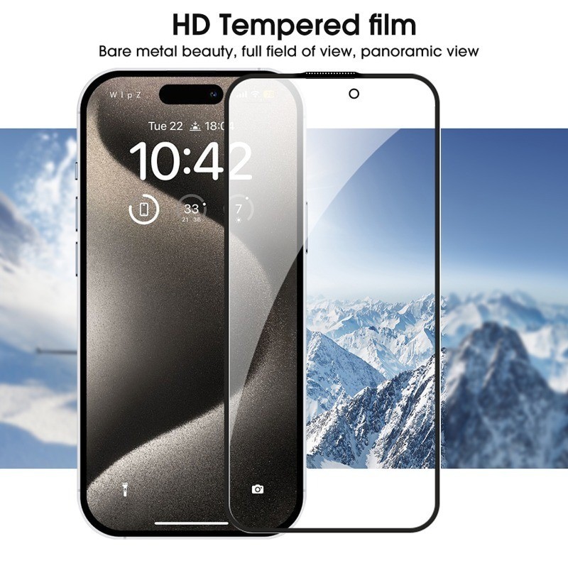 Phim Điện Thoại Chống Trầy Xước HD - Tự Động Căn Chỉnh Bảo Vệ Cho IPhone 16 / 16pro / 16plus / 16promax - Phim Kính Cường Lực Không Bụi Riêng Tư Màu Đen Bền Đẹp