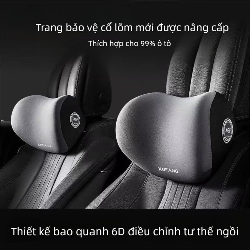 Senior Tựa đầu ô tô + gối tựa lưng ghế - Mềm mại và thoải mái, lõi bông co giãn