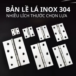 combo 20 bản lề lá inox bóng bản lề lá sắt xi，Bản lề inox 304 sáng bóng-TOOLIX