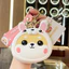 Dễ Thương Shiba Đồng Xu Móc Khóa Mèo Cặp Đôi Quà Tặng Ví Mini Tai Nghe Ốp Lưng Chìa Khóa