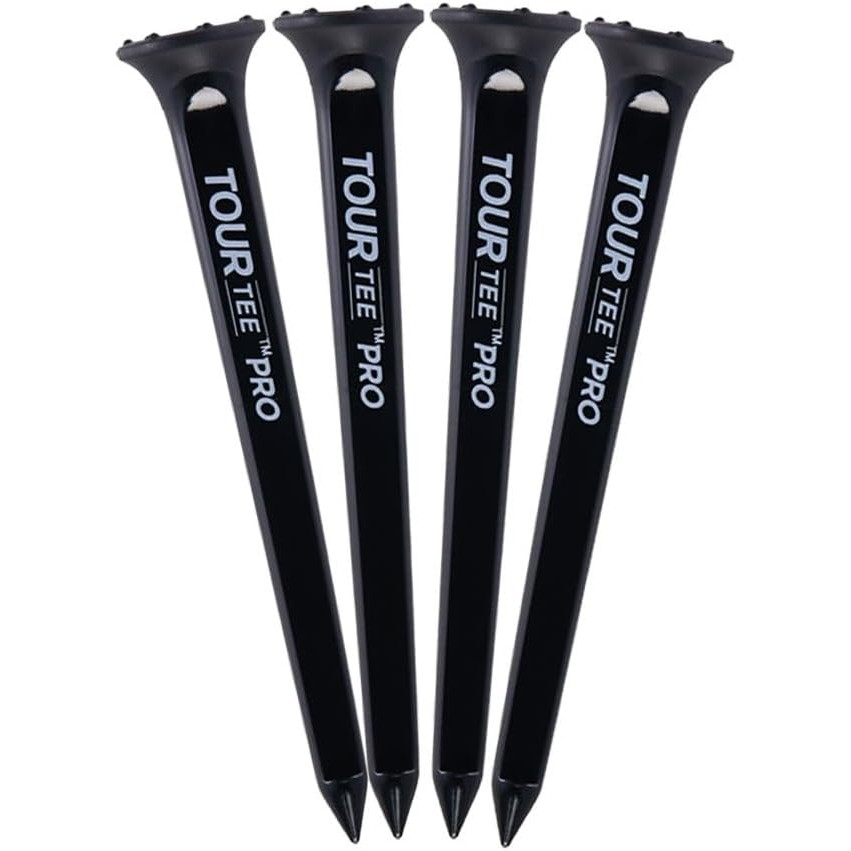 Toutee Pro Tour Golf Tees – Phiên Bản Giới Hạn Màu Đen (4 chiếc Dài / Bộ Combo)