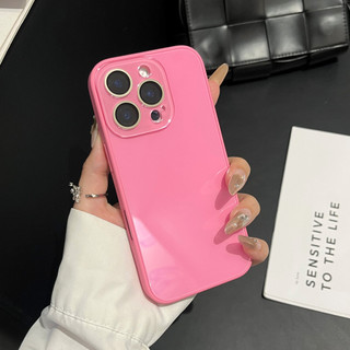 Phim Bảo Vệ Ống Kính Màu Cam Trắng Kính Cường Lực Ốp Lưng Điện Thoại iPhone 17Promax 16Promax 13 14 15 Pro Max 12Promax Chống Sốc Nữ Điện Thoại Di Động