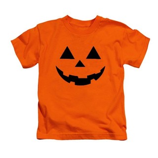 Áo thun trẻ em Halloween in hình bí ngô cười Trang phục ngắn tay ma quái cho bé trai bé gái