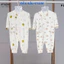 Body Thun Petit Dài Tay Trắng Phối VT Cúc Bấm Mềm Mịn Cho Bé Sơ Sinh 3-9kg VT-BD08 Đậu Đậu Store