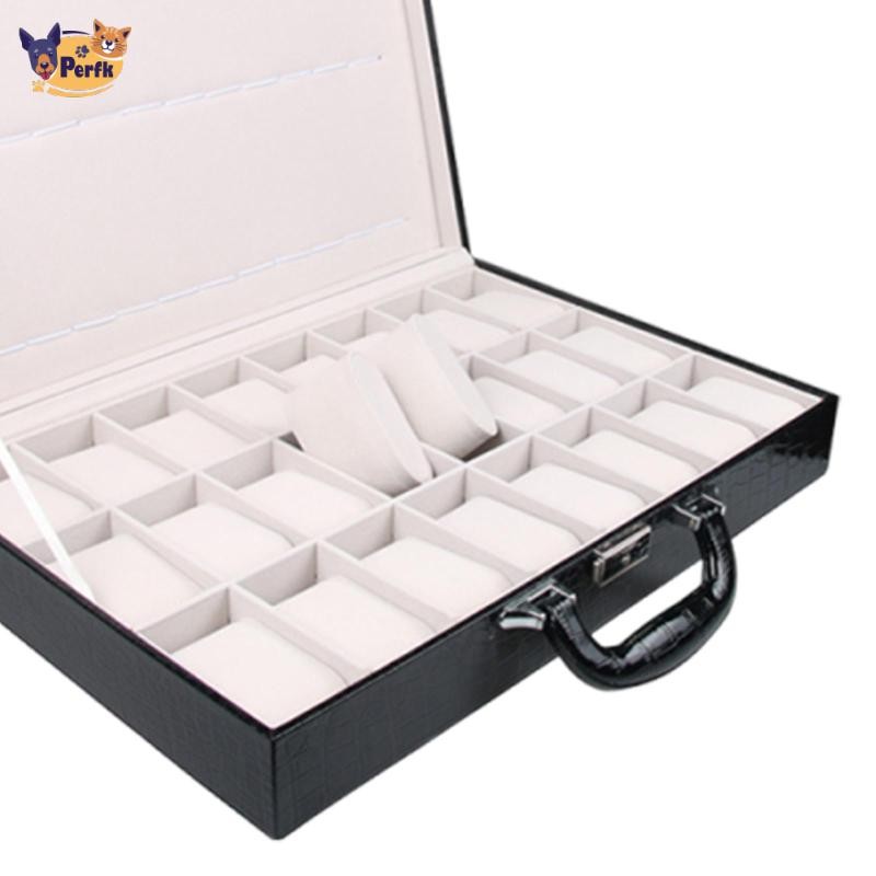 Hộp đựng đồng hồ đeo tay có đệm cho nam Bộ sắp xếp trang sức cho nhẫn và dây chuyền