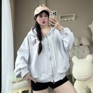 Áo Khoác Nỉ Lá Cờ Mĩ KCloset Áo Hoodie Nỉ Dày Dặn Dáng Rộng Nam Nữ NA984