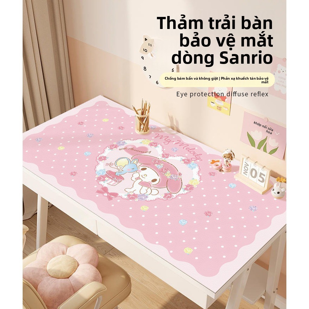[Áp dụng nhiều cảnh] Thảm trải bàn chống dầu chống nước Sanrio | Bàn / Bàn ăn chuyên dụng | Kháng khuẩn Không mùi Dễ lau chùi | Che nắng Opaque | Cần thiết cho văn phòng tại nhà