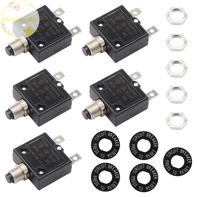 HdmNatalie 20A 25A 30A 40A Bộ ngắt mạch Quá tải Bảo vệ quá dòng L-MC Series Cầu chì DIY Phụ kiện điện tử VN