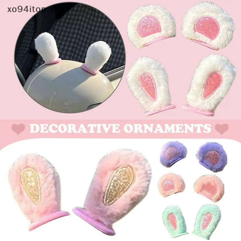 Xoitop Tai Đáng Yêu 3D Tai Nạn Dán Dải Gương Chiếu Hậu Ô Tô Sang Trọng Trang Trí Nội Thất Chiếu Hậu Trang Trí Miếng Dán Trang Trí VN
